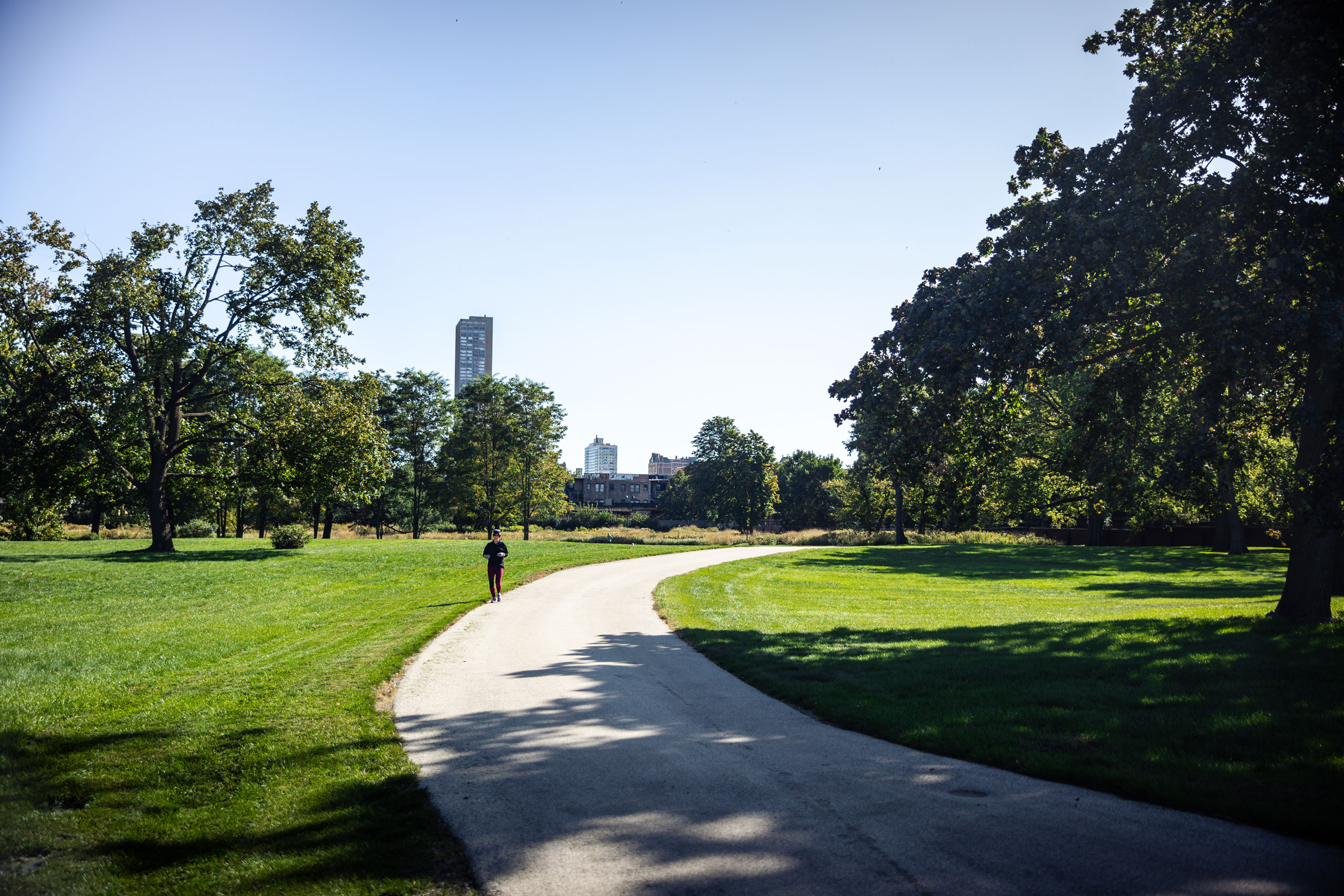 uptown lakefront park running path